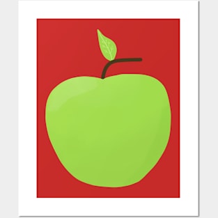 Apple. Fruit drawing. Posters and Art